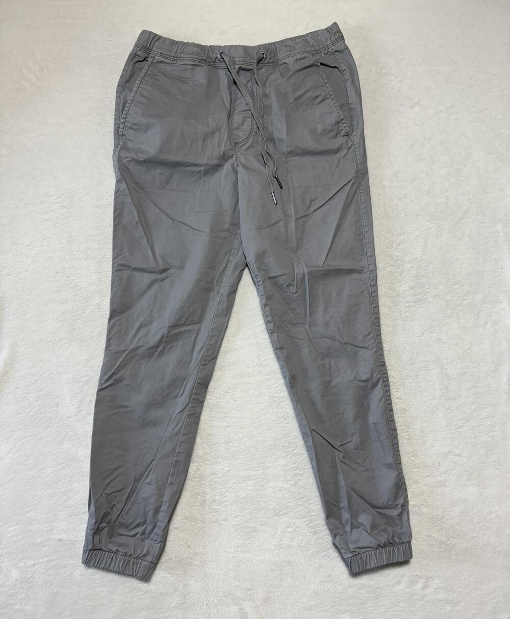 GAP Jogger Pants Mens XS Gray Drawstring Casual Lightweight Tapered Gap For Good